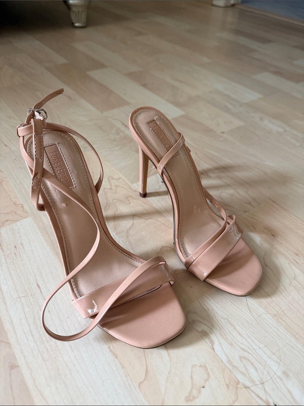Forever 21 Blush Strappy High Heel Sandals